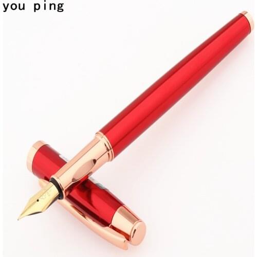 New Luxury quality 3699 Red Colors Business office Fountain Pen student School Stationery Supplies ink pens