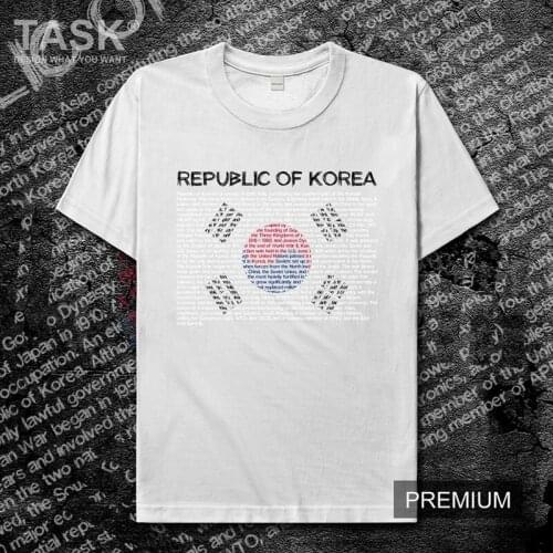 Republic of Korea South KOR mens t shirt new Tops t-shirt Short sleeve clothes sweatshirt national team country casual Fashion