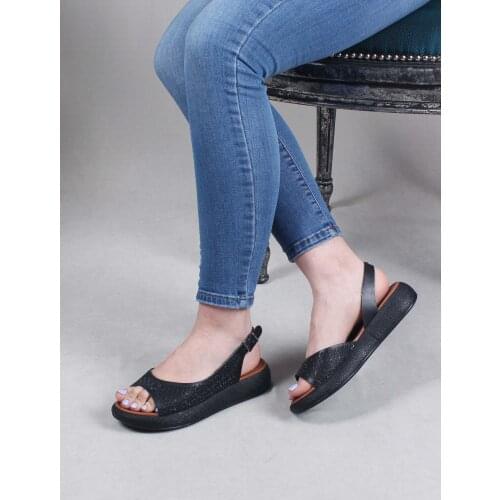 Womens Sandals Black Modern Casual Low Heel Comfortable Summer Slippers 2021 Summer Season