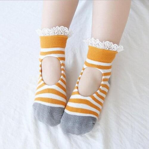 0-1-2-3-4-5-6y Toddlers Infants Ankle Socks Baby Girls Princess lace Socks Flower girls stripe spring summer clothing new