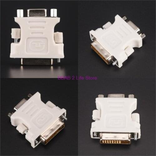 24+1 Pin Dvi-d-d-m To Vga-f Video Computer Monitor Adapter - 25 Pin (dual Link) Dvi-d Male 15 Vga Female