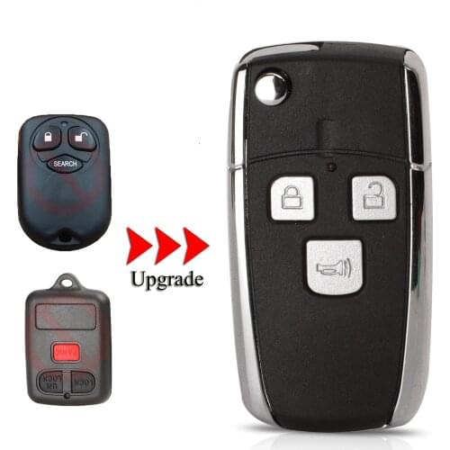 Kutery Upgrade Folding Car Key Shell For BYD F3 F3R For Toyota 3Buttons With Uncut Blade Keyless Go Remote Car Key Cover Case