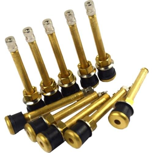 10pc TR570 87mm Car Truck Brass Wheel Tire Valve Stem Extension Cap Extender