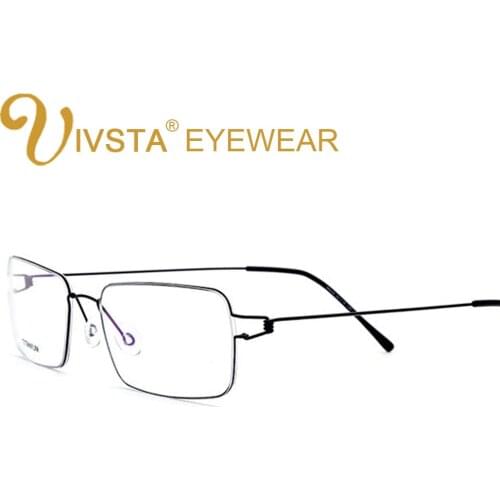 IVSTA Titanium Glasses Men Retro Oliver Ultralight Myopia Square Korean Optical Frame Spectacles Handmade
