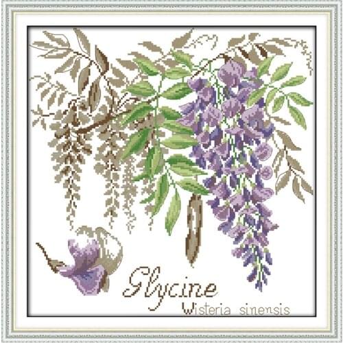 14/16/18/27/28 Free Ship Violet Counted Cross Stitch Sets flowers Cross Stitch Kits for Embroidery Home Decor Needlework