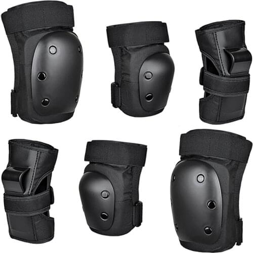 6 Pcs Protective Gear Set for Kids Youth Adult Protective Knee Pads Elbow Pads Palm Guards for Skateboarding Cycling