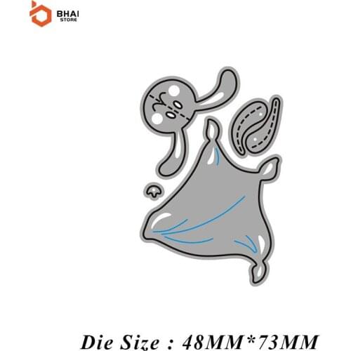 Carbon Steel Metal Cutting Die DIY Mini Animal Bunny Suitable for Decorative Scrapbook Album Festival Card Making 2021