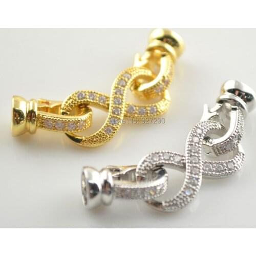 Jewelry Connectors & Clasps Fashion DIY Jewelry Making Findings Gold Silver Jewelry Connections 10pc/lot #8