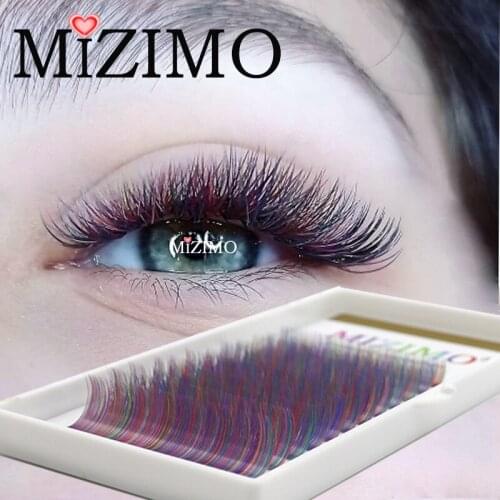 The New Makeup Artificial Mink Hair 8-13mm Mixed Length Color Grafting Eyelash Multi-color Eyelash Extension Tool