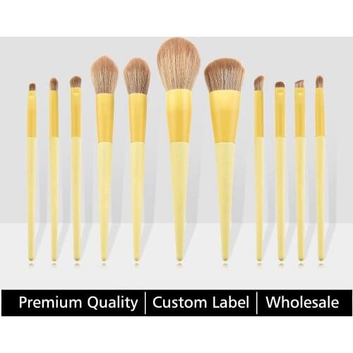 High quality Makeup Brush Set Foundation Powder Blush Eyeshadow Eyebrow Concealer Lip Soft Cosmetics Kit Custom label logo