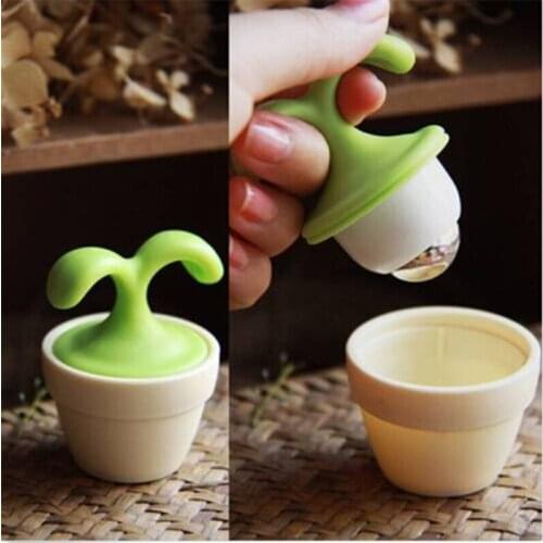 1 Pc Massage Lymph Flower Pot Massagers Flower Seedling Potted Ball Small Portable Massagers Cervical Spine Massager Neck Waist