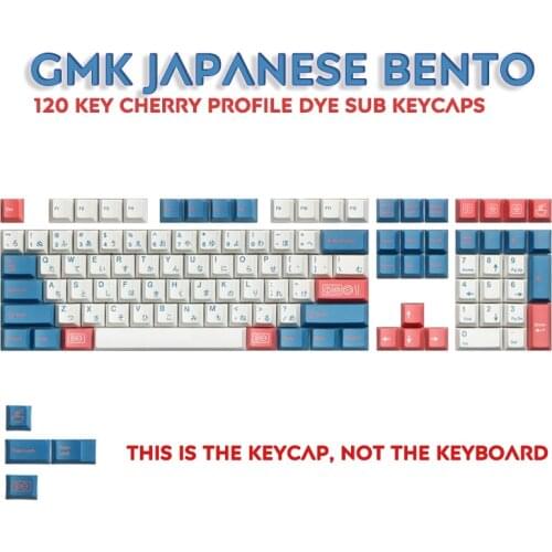 112 Key PBT GMK Japanese bento Root Cherry Profile Dye Sub Keycaps For Mechanical Keyboard GH60 XD64 GK64 Tada68 Poker 60 XD60