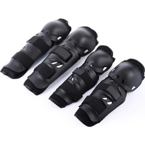 4pcs/set Motorcycle Sports Adult Elbow Knee Shin Armor Gear Guard Pads Protector For Bike Motorbike Bike Racing Skating