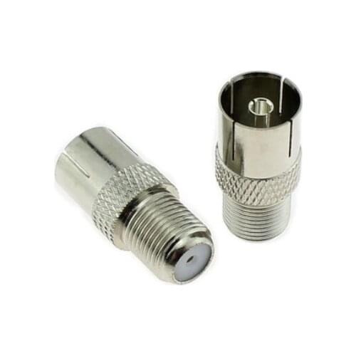 5pcs F Female To TV Female RF Coaxial Adapter Connector