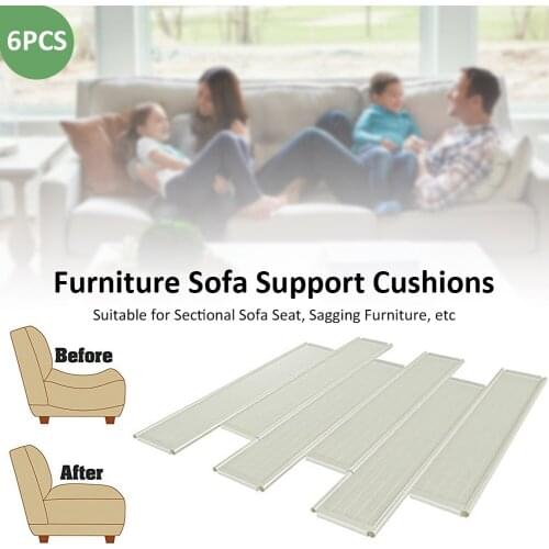 6PCS Furniture Sofa Support Cushions 48x10x0.8CM Quick Fix Support Cushions Pads For Sectional Sofa Seat Sagging Furniture
