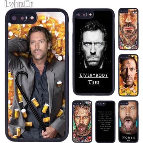 LvheCn Dr House Hugh Laurie Pills Phone Case For iPhone 5 SE 6s 7 8 Plus 11 12 Pro X XR XS Max Samsung galaxy S7 S8 S9 S10 shell