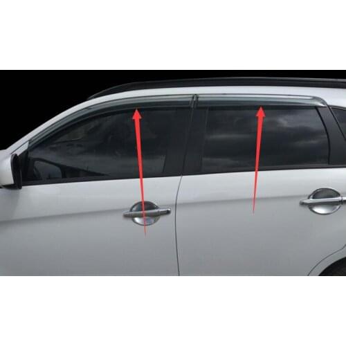 Window Wind Deflector Visor Rain/Sun Vent 2013-2015 For Mitsubishi ASX modified special rain or shine rain eyebrowrain gear