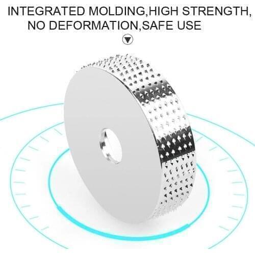 Round Wood Angle Grinding Wheel Sanding Carving Rotary Tool Abrasive Disc for Angle Grinder Tungsten Carbide 16mm Bore Shaping