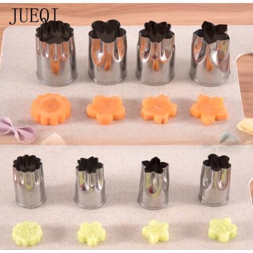 Cake Molds Stainless Steel Puzzle Fruit Vegetable Cutter Kitchen Tools Mold Flower Shape Cookie Fondant Pastry Mould Accessories