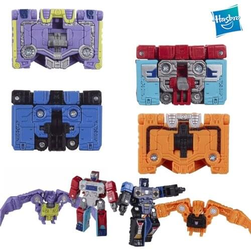 4Cm Hasbro Transformers Toys Soundwave Spy Patrol Generations Selects Micromaster Wfc-Gs10 4Pcs/set Transformer Abs Model Toys