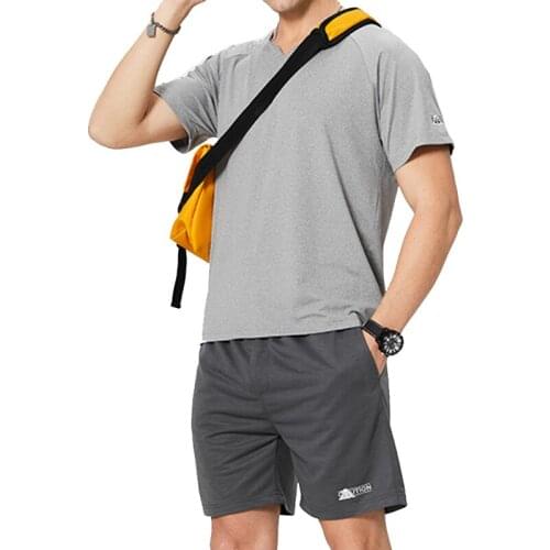 Men Shorts Sets Solid 2021 Summer Short Sleeve Button Shirt Beach Shorts Male Sportswear Casual Mens TrackSuit 2 Pieces EU Size