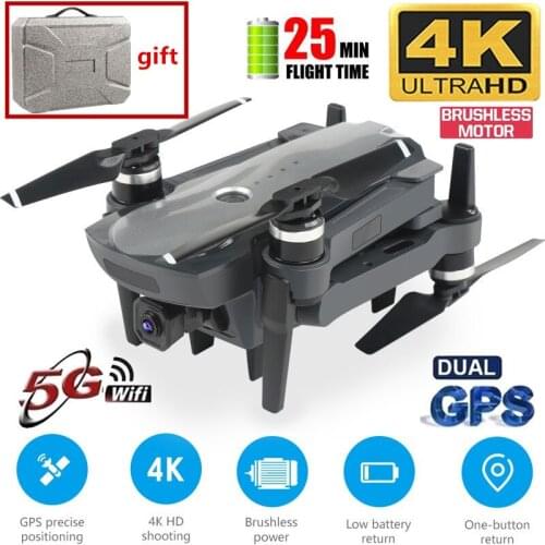 2020 NEW GPS Drone 5G Wifi PFV 4K HD Wide-Angle Stable Camera Brushless Motor Foldable Quadcopter RC Dron VS SG906 PRO F3 F4