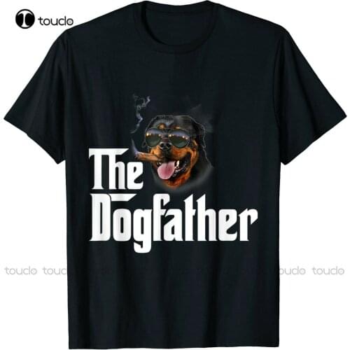 New The Dogfather Rottweiler Funny Dog Owner Dog Lover T Shirt - S-5Xl Mens Muscle Shirt Cotton Tee S-5Xl Unisex