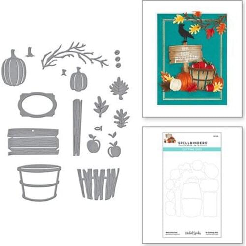 New Arrival Christmas Pumpkin Metal Cutting Dies for Scrapbook Diary Decoration Embossing Template DIY Greeting Card Handmades