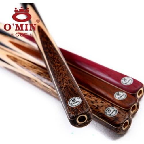 O'Min Legend 3/4 Snooker Cue Stick 9mm 9.5mm 10mm 11.5mm Tip with Black Snooker Cue Case China