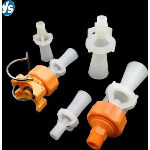 1/4" 3/8" 1/2" 3/4" PVDF tank mixing educator,industry tank eductor jets nozzle with pipe clamp Coating electroplating nozzle