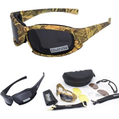 Outdoor Fishing Sunglasses Polarized Camouflage Men Women Sport Sun Glasses Camping Driving 4 Lens for Tactical Hiking Shooting