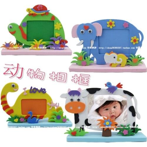 Three-dimensional animal photo frame eva diy handmade child toy