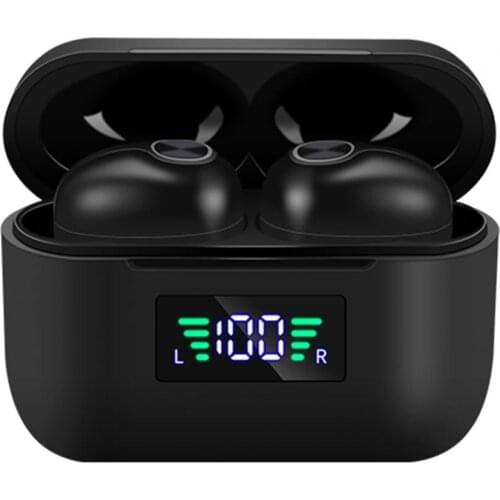 T29 TWS Ear Plugs Portable Long Lasting Life Stereo Digital Display Earbuds Headset for Outdoor