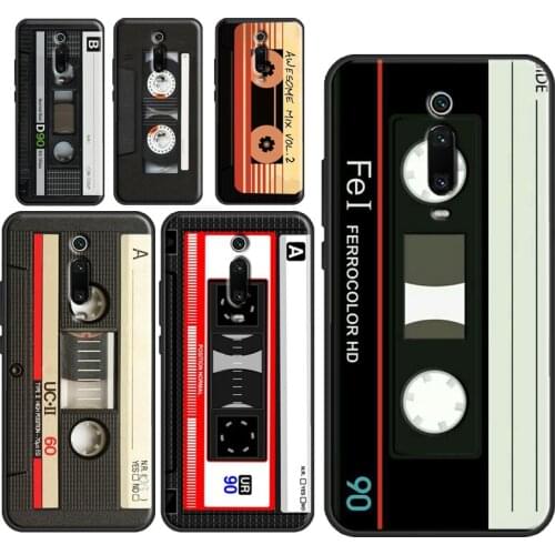 Vintage Cassette Tape Retro Case For POCO X3 Pro F3 F1 M3 Cover Shell For Xiaomi Mi 11 Ultra 10T Pro Mi Note 10 Lite