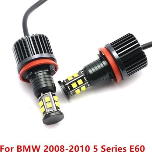 High Power Free Error 3200LM LED Marker White 240W h8 / h11 LED Angel Eyes Marker for BMW 2008-2010 5 Series E60 (LCI)