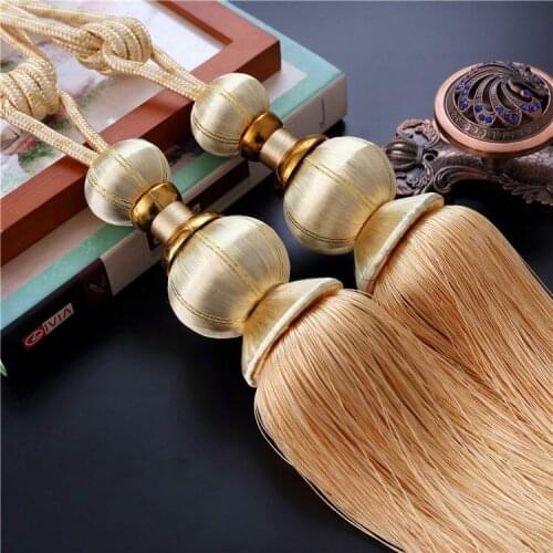 Home Decoration Curtain Clips Accessories Hanging Belt Strap Tassel Fastener Tieback Buckle