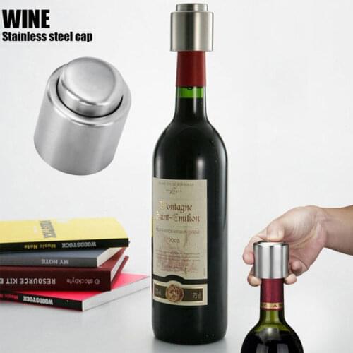 1 PCS Hot Sale Stainless Steel Vacuum Sealed Red Wine Bottle Spout Liquor Flow Stopper Pour Cap