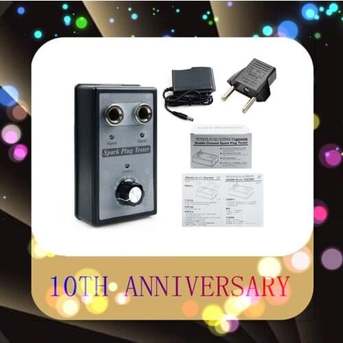 2020 Car Spark Plug Tester IgnitionTesters Automotive Diagnostic Tool Double Hole Analyzer for 12V Gasoline Vehicles Petrol Car