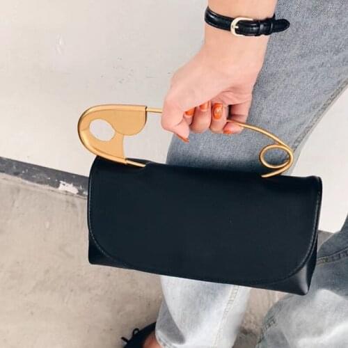 2020 New Style Big Pin Soft High Texture Small Bag Women Bag Chain Shoulder Messenger Square Sling Bag