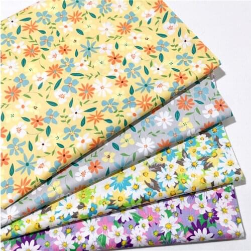 50*160cm 100% cotton twill flower fabrics for DIY Sewing textile tecido tissue patchwork bedding quilting