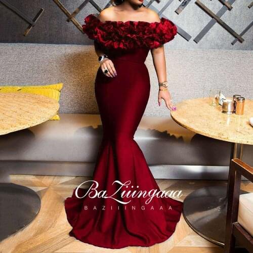 BAZIIINGAAA Luxury Woman Cocktail Dress Beaded Sequins Long Elegant Night Cocktail Party Formal Dresses for Wedding Plus Size