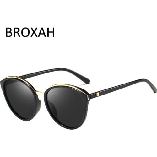 Женские солнцезащитные  круглые очки BROXAH China At AliExpress