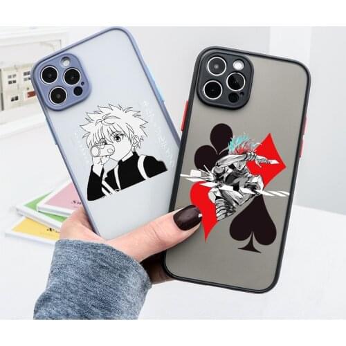 Phone Case For iPhone 12 Pro 11 Pro Max XR X XS Max 7 8 6 S Plus SE 2020 Hisoka Hunter X Hunter Killua Zoldyck Anime Clear Funda