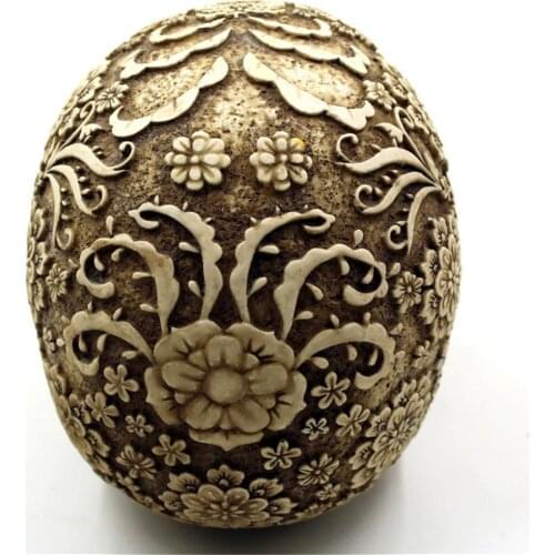 Day of the Dead Retro Skull Resin Brown Golden Decoration Halloween Gift