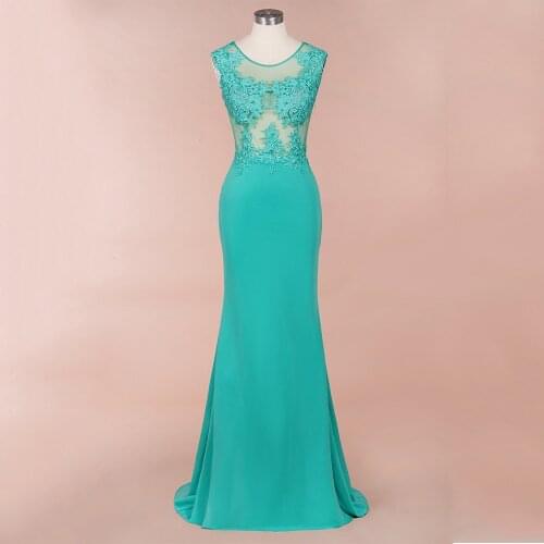 In Stock Lace Long Evening Dresses Elegant Sleeveless Evening Party Dresses Formal Evening Gowns Dresses