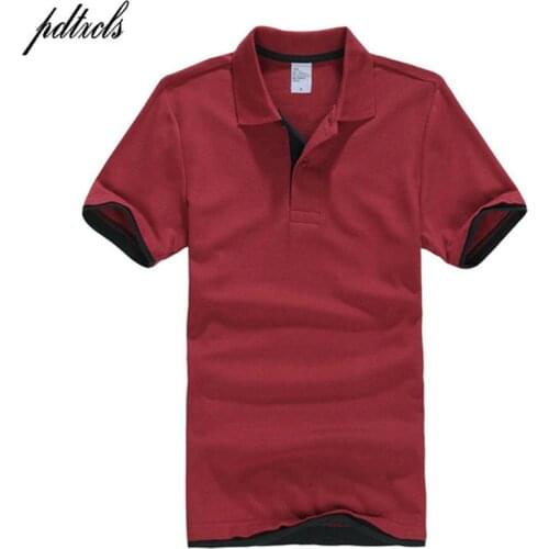 PDTXCLS Mens Polo Shirts Men Desiger Polos Men Cotton Short Sleeve shirt Clothes jerseys Golf Tennis Polos Big Size XXL Solid