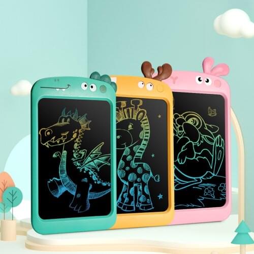 Vococal 10.5in LCD Drawing Graphic Tablet Cute Colorful Screen Writing Doodle Board Pad with Erase Lock Function for Kids Gift