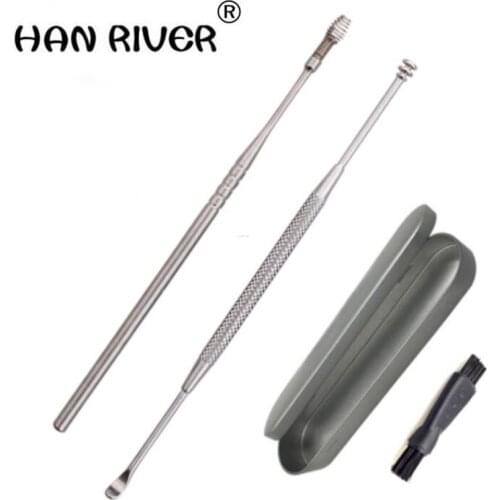 HANRIVER Stainless steel double rotary TaoErShao five suit ears expense dig wax cleaning tools