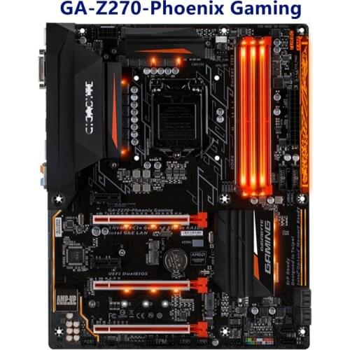 For Gigabyte GA-Z270-Phoenix Gaming Motherboard LGA 1151 Z270 Used Desktop Mainboard M.2 nvme PCI-E X16