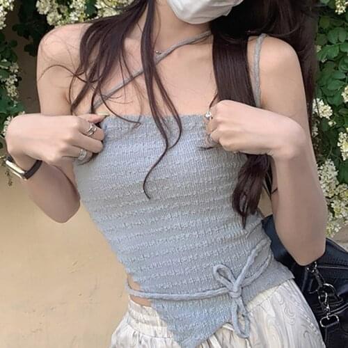 Heliar Women Sexy Crop Tops Pleated Womens Strapless Tube Tops Cropped Tank Tops For Women Basic Latin Tops